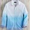 Bugatchi Ombre Seersucker Long Sleeve Shirt