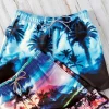 Bugatchi Stormy Palm Swim Trunks