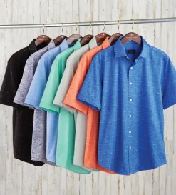 Bugatchi Striated Solid Knit Shirt
