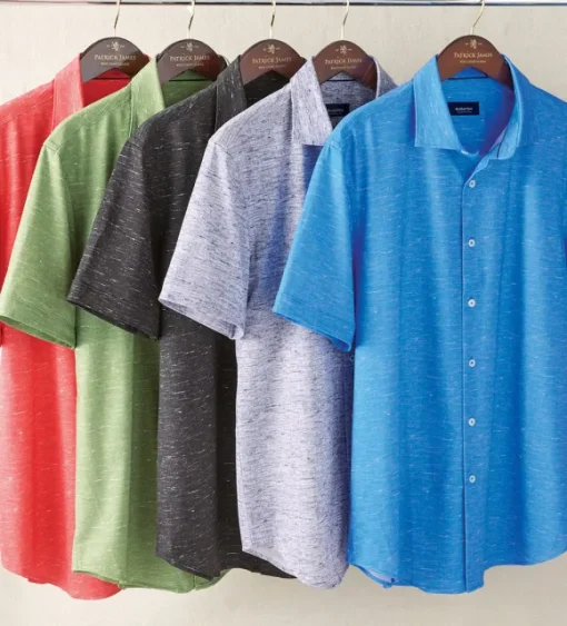 Bugatchi Striated Solid Knit Shirt