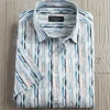 Bugatchi Watercolor Stripe Short Sleeve Shirt