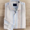 Calder Carmel Awning Stripe Long Sleeve Shirt