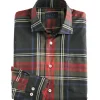 Calder Carmel Christmas Plaid Long Sleeve Sport Shirt
