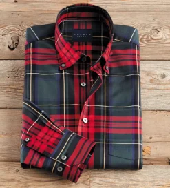 Calder Carmel Long Sleeve Royal Stewart Tartan Shirt