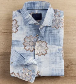 Calder Carmel Medallion Long Sleeve Shirt