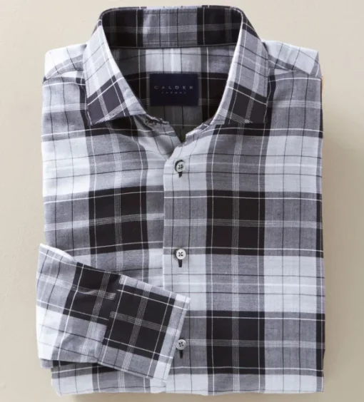 Calder Carmel Melange Plaid Shirt