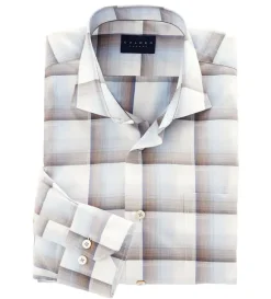 Calder Carmel Windowpane Long Sleeve Sport Shirt