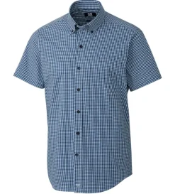 Cutter & Buck Anchor Short Sleeve Stretch Gingham Sport Shirt