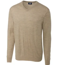 Cutter & Buck Douglas Washable Merino Blend V-Neck Sweater