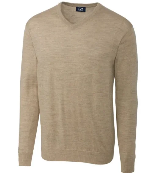 Cutter & Buck Douglas Washable Merino Blend V-Neck Sweater