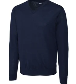 Cutter & Buck Douglas Washable Merino Blend V-Neck Sweater