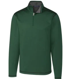 Cutter & Buck Evergreen Reversible Overknit Quarter-Zip Pullover