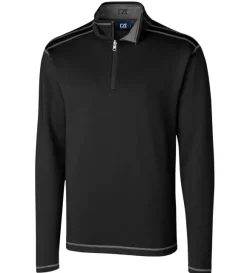 Cutter & Buck Evergreen Reversible Overknit Quarter-Zip Pullover