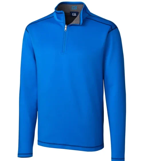 Cutter & Buck Evergreen Reversible Overknit Quarter-Zip Pullover