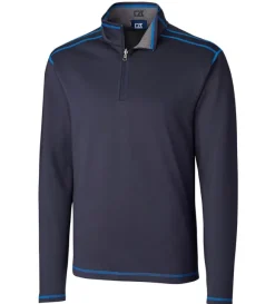 Cutter & Buck Evergreen Reversible Overknit Quarter-Zip Pullover
