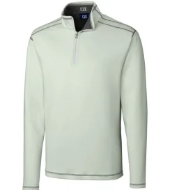 Cutter & Buck Evergreen Reversible Overknit Quarter-Zip Pullover