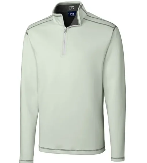 Cutter & Buck Evergreen Reversible Overknit Quarter-Zip Pullover