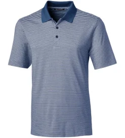 Cutter & Buck Forge Tonal Stripe Short Sleeve Polo Shirt