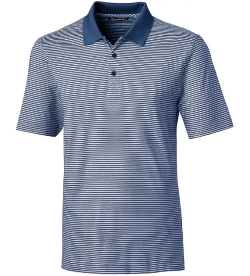 Cutter & Buck Forge Tonal Stripe Short Sleeve Polo Shirt
