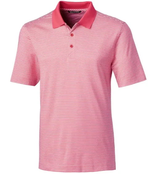 Cutter & Buck Forge Tonal Stripe Short Sleeve Polo Shirt