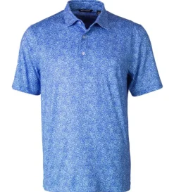 Cutter & Buck Pike Constellation Print Short Sleeve Polo Shirt