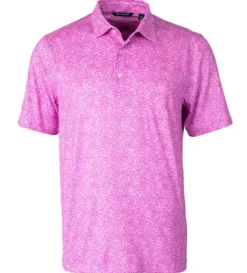 Cutter & Buck Pike Constellation Print Short Sleeve Polo Shirt