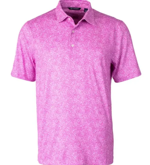 Cutter & Buck Pike Constellation Print Short Sleeve Polo Shirt