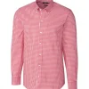 Cutter & Buck Tailored Fit Stretch Gingham Long Sleeve Sport Shirt