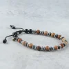 Kenton Michael Jasper Wood Bead Bracelet