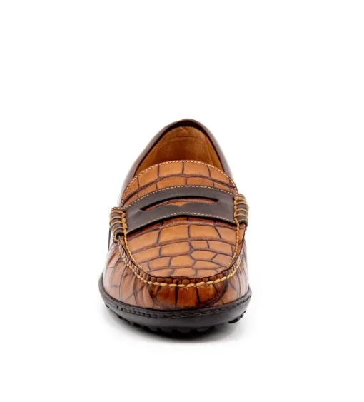 Martin Dingman Bill Alligator-Grain Loafers