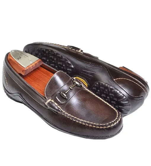 Martin Dingman Bill Horse Bit Leather Loafer
