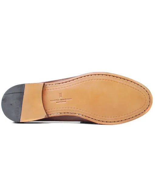 Martin Dingman Old Row Horse Bit Leather Loafer