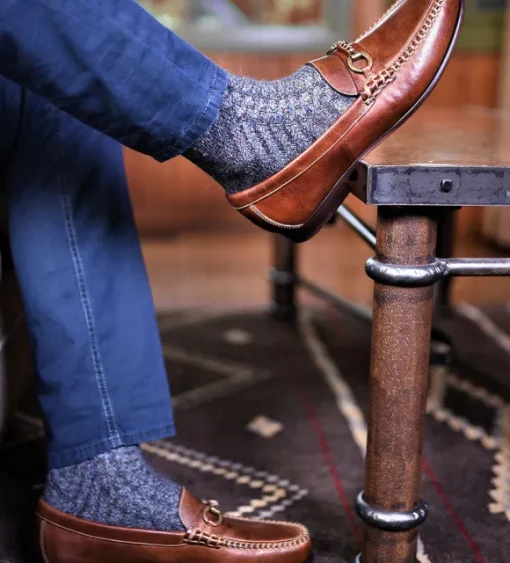 Martin Dingman Old Row Horse Bit Leather Loafer