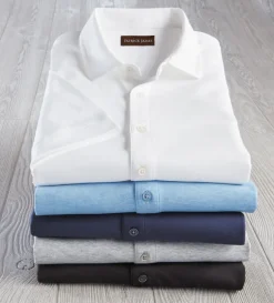 Patrick James Aqua Cotton Shirt