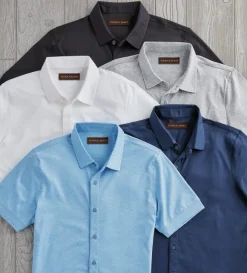 Patrick James Aqua Cotton Shirt