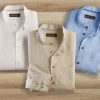 Patrick James Banded Collar Shirt