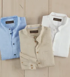 Patrick James Banded Collar Shirt