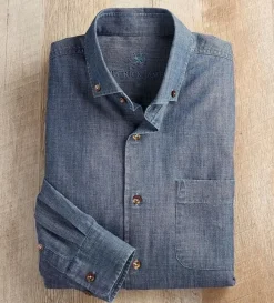 Patrick James Chambray Long Sleeve Shirt