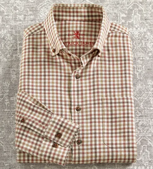 Patrick James Check Long Sleeve Sport Shirt