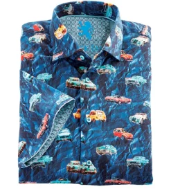 Patrick James Classic Cars Short Sleeve Sport Shirt