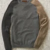 Patrick James Colorblock Cashmere Sweater