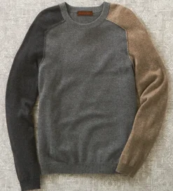 Patrick James Colorblock Cashmere Sweater
