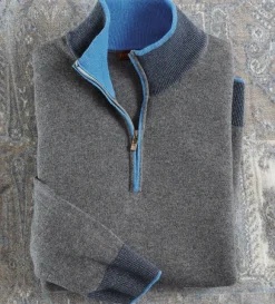 Patrick James Contrast Trim Sweater