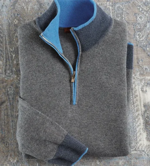 Patrick James Contrast Trim Sweater