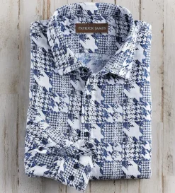 Patrick James Houndstooth Long Sleeve Shirt