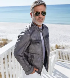 Patrick James Lambskin Blouson Jacket
