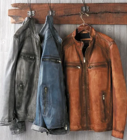 Patrick James Lambskin Blouson Jacket