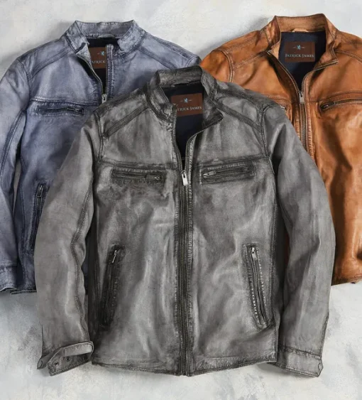 Patrick James Lambskin Blouson Jacket