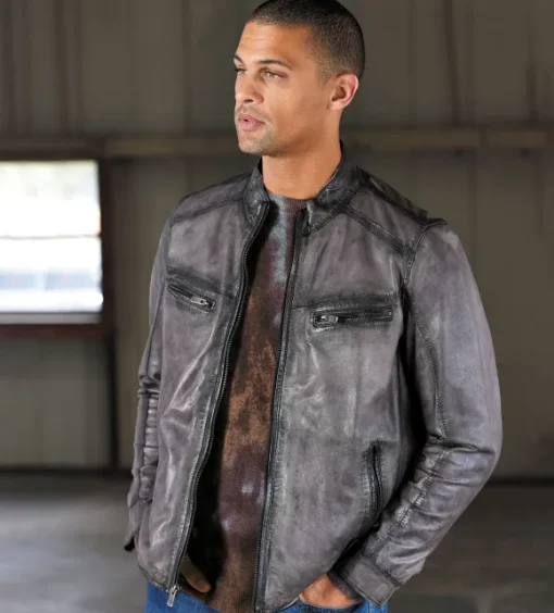Patrick James Lambskin Blouson Jacket