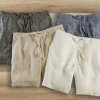 Patrick James Linen Drawstring Shorts